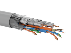 Kabel Q-LANTEC Multimedia 2xU/UTP kat.5E + 2xRG6 + 2xFO G657A1, LSOH, szary 500m