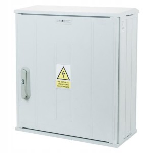 Obudowa termoutwardzalna STN 53x58x25 zamek/cięgła/kątowniki daszek prosty (brak wkładki do zamka) IOB-32210-01-002 INCOBEX