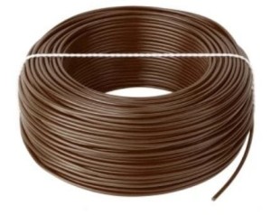 Przewód instalacyjny H05V-K (LGY) 1x2,5 brązowy linka (100m)