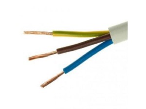 Przewód warsztatowy H05VV-F (OWY żo) 3x0,75 biały /100m/