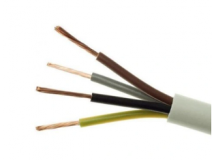 Przewód warsztatowy H05VV-F (OWY żo) 4x1,0 biały /100m/ 